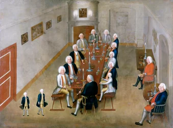 De rookraad van Frederik Willem I van Pruisen, ca. 17378